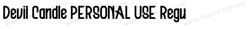 Devil Candle PERSONAL USE Regula字体转换